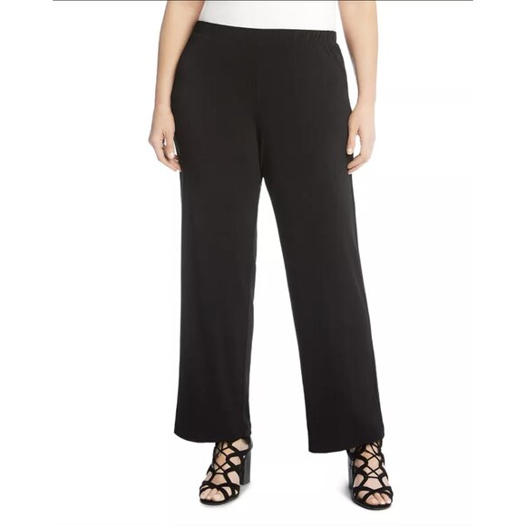 KAREN KANE NWT Lifestyle Wide Leg Pant in Black, size 1X - Picture 1 of 12